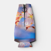 Roze Sakura Flower Blue Sky Flesjeskoeler (Achterkant)