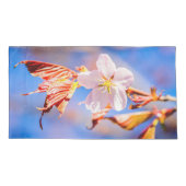 Roze Sakura Flower Blue Sky Kussensloop (Achterkant-Links)