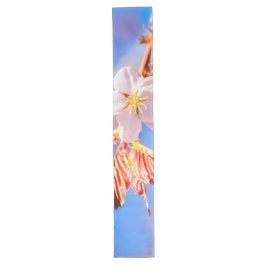 Roze Sakura Flower Blue Sky Lange Tafelloper