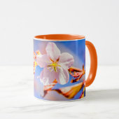 Roze Sakura Flower Blue Sky Mok (Voorkant rechts)
