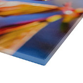 Roze Sakura Flower Blue Sky Snijplank (Hoek)