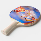 Roze Sakura Flower Blue Sky Tafeltennisbatje (Voorkant Gekanteld)