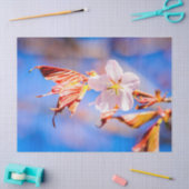 Roze Sakura Flower Blue Sky Tissuepapier (Craft)