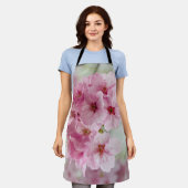 Roze Sakura Flower, Japanse Cherry Blossom Schort (Gedragen)