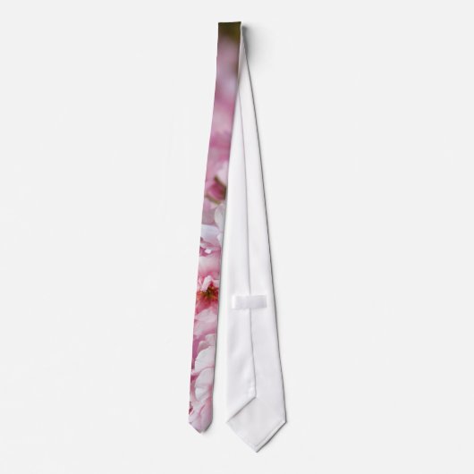 Roze Sakura Flower Stropdas (Achterkant)