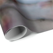 Roze Sakura Flowers, Blue Sky, White Cloud Cadeaupapier (Rol Hoek)