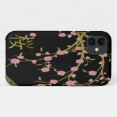 Roze Sakura Gold Black Japans scherm Case-Mate iPhone Case (Achterkant (horizontaal))