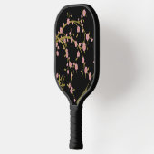 Roze Sakura Goud Zwart Japans Scherm Pickleball Paddle (Links)
