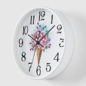 Roze Sakura Ice Cream Waffle Cone (Hoek)