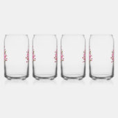 Roze Sakura Ice Cream Waffle Cone Blikvorm Glas (Links)