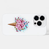 Roze Sakura Ice Cream Waffle Cone Case-Mate iPhone Case (Achterkant (horizontaal))