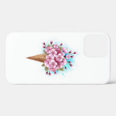 Roze Sakura Ice Cream Waffle Cone Case-Mate iPhone Case (Achterkant (horizontaal))