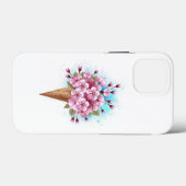 Roze Sakura Ice Cream Waffle Cone Case-Mate iPhone Case (Achterkant (horizontaal))