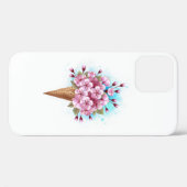 Roze Sakura Ice Cream Waffle Cone Case-Mate iPhone Case (Achterkant (horizontaal))