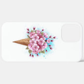 Roze Sakura Ice Cream Waffle Cone Case-Mate iPhone Case (Achterkant / Rechts)