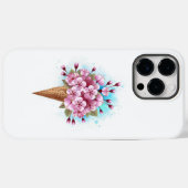 Roze Sakura Ice Cream Waffle Cone Case-Mate iPhone Case (Achterkant (horizontaal))