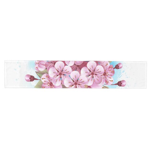 Roze Sakura Ice Cream Waffle Cone Medium Tafelloper (Horizontaal)