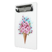 Roze Sakura Ice Cream Waffle Cone Mini Klembord (Angled2)