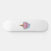 Roze Sakura Ice Cream Waffle Cone Persoonlijk Skateboard (Horizontaal)