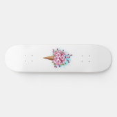 Roze Sakura Ice Cream Waffle Cone Persoonlijk Skateboard (Horizontaal)
