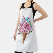 Roze Sakura Ice Cream Waffle Cone Schort (Insitu)