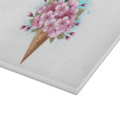 Roze Sakura Ice Cream Waffle Cone Snijplank (Hoek)