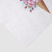 Roze Sakura Ice Cream Waffle Cone Tissuepapier (Detail)