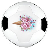 Roze Sakura Ice Cream Waffle Cone Voetbal (Gedraaid)