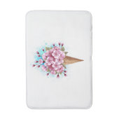Roze Sakura Ijs Wafel Hoorn Badmat (Voorkant Verticaal)