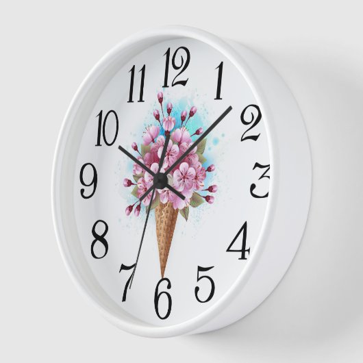 Roze Sakura Ijs Wafel Kegel (Hoek)