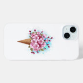 Roze Sakura Ijs Wafel Kegel Case-Mate iPhone Case (Achterkant (horizontaal))