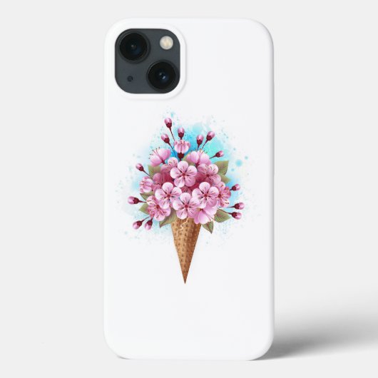 Roze Sakura Ijs Wafel Kegel Case-Mate iPhone Case (Achterkant)