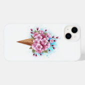 Roze Sakura Ijs Wafel Kegel Case-Mate iPhone Case (Achterkant (horizontaal))
