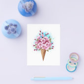 Roze Sakura Ijs Wafel Kegel Flyer (Enkel)