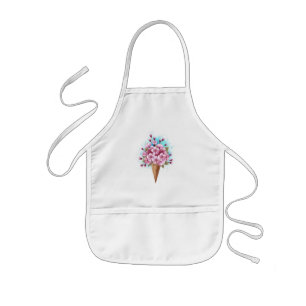 Roze Sakura Ijs Wafel Kegel Kinder Schort