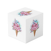 Roze Sakura Ijs Wafel Kegel Kubus (Achter hoekig)