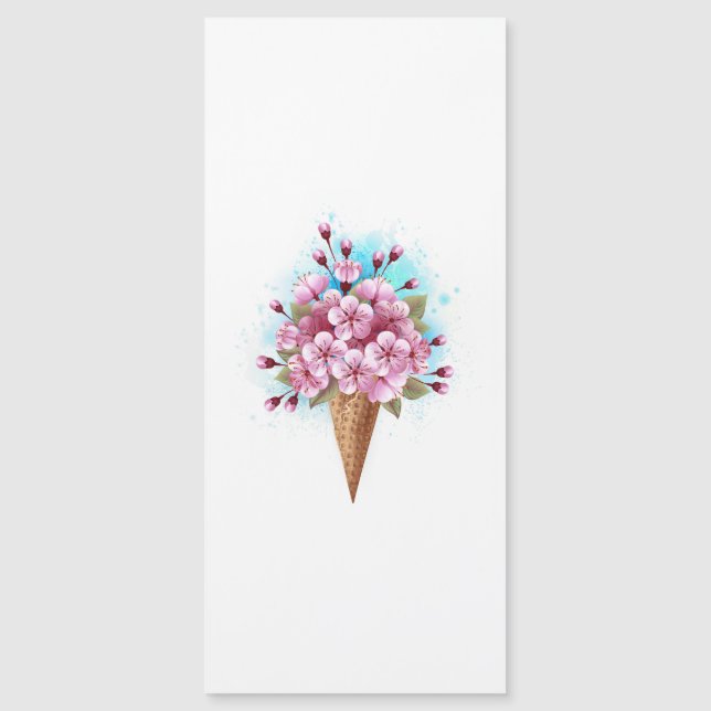 Roze Sakura Ijs Wafelhoorn (Voorkant)