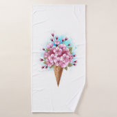 Roze Sakura Ijs Wafelhoorn Badhanddoek (Badhanddoek)
