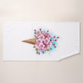 Roze Sakura Ijs Wafelhoorn Badhanddoek (Badhanddoek)