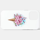 Roze Sakura Ijs Wafelhoorn Case-Mate iPhone Case (Achterkant (horizontaal))