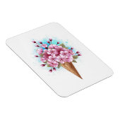 Roze Sakura Ijs Wafelhoorn Magneet (Rechterzijde)