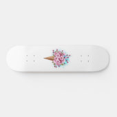 Roze Sakura Ijs Wafelhoorn Persoonlijk Skateboard (Horizontaal)