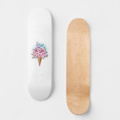 Roze Sakura Ijs Wafelhoorn Persoonlijk Skateboard (Voorkant)