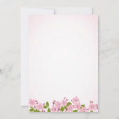 Roze Sakura Japanse Cherry Blossom Save The Date (Achterkant)