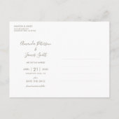 Roze Sakura Japanse Cherry Blossom sparen de Datum Uitnodiging Briefkaart (Achterkant)