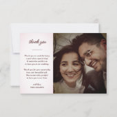 Roze Sakura Japanse Cherry Blossom Weddenschap Bedankkaart (Achterkant)