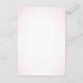 Roze Sakura Japanse Cherry Blossom Weddenschap Informatiekaartje (Achterkant)