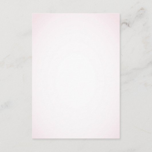 Roze Sakura Japanse Cherry Blossom Weddenschap Informatiekaartje (Achterkant)