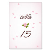 Roze Sakura Japanse Cherry Blossom Weddenschap Kaart (Achterkant)