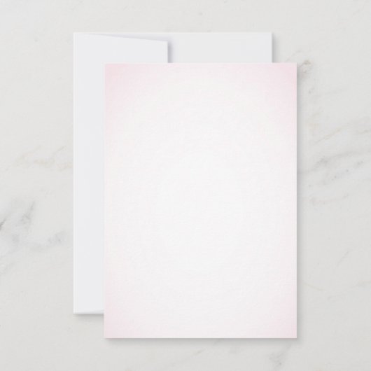 Roze Sakura Japanse Cherry Blossom Weddenschap RSVP Kaartje (Achterkant)